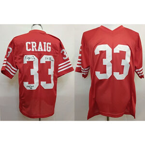 San Francisco 49ers Roger Craig Signed Jersey Men's L Pro Sty 1,000/1,000 #Z5335